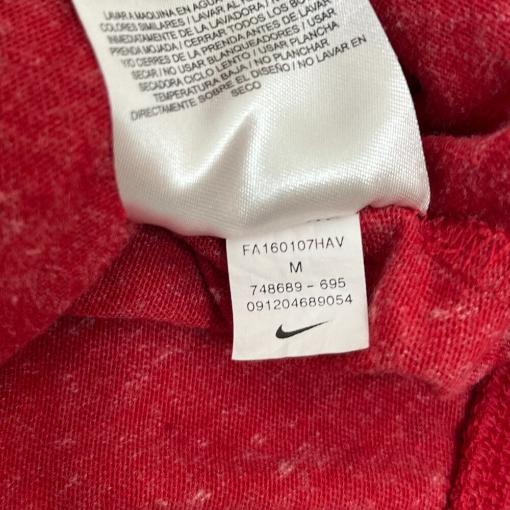 Nike Womens M Hooded Sweatshirt Red Atlanta Falcons NFL Team Apparel Long Sleeve - Picture 8 of 12